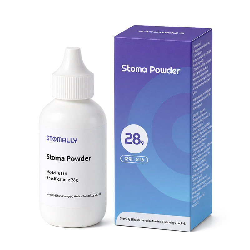 STOMALLY stoma powder, model 6116, 28 g bottle for controlled peristomal skin application
