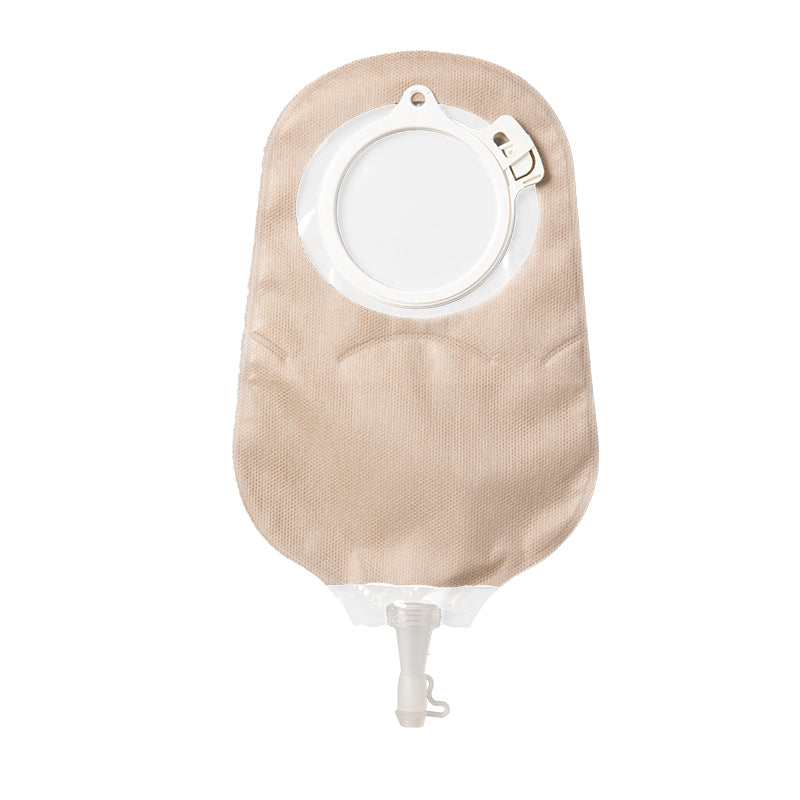 STOMALLY two-piece urostomy pouch, model 22866S, 600 mL with 60 mm coupling and drain valve